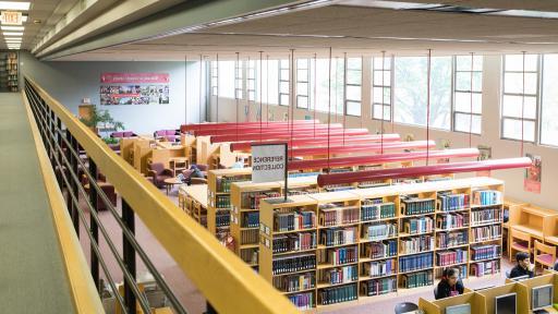 interior of oesterle library